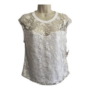 French Laundry T-shirt, Woman’s Short Sleeve Lace #003